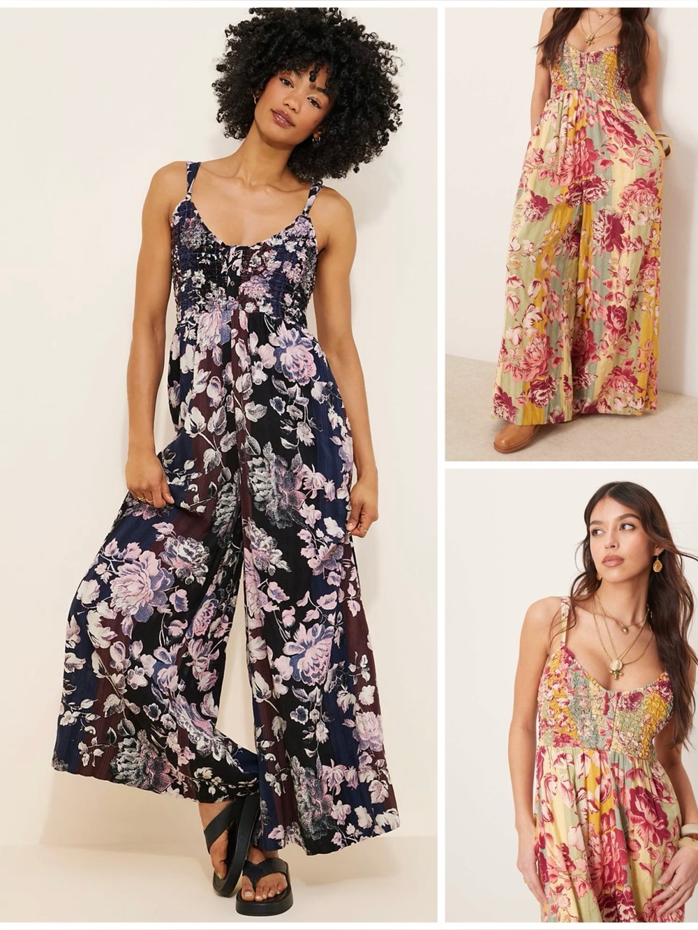𝓯𝓹 Free People ~ Melrose Wide Leg Jumpsuit